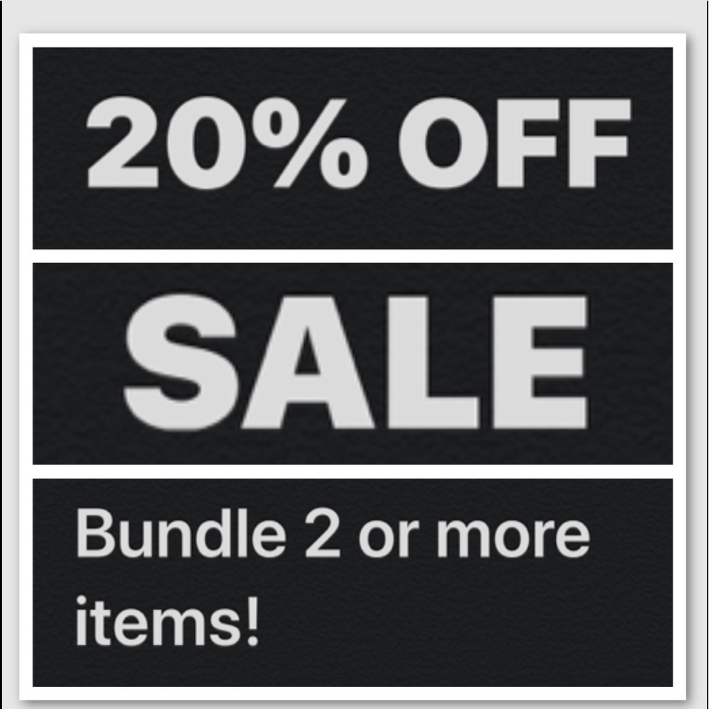 20% Off all bundles of 2 or more items!